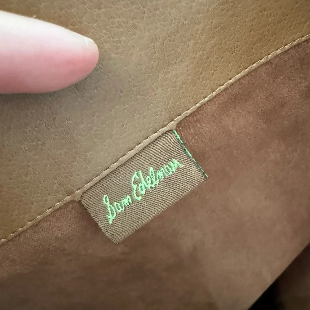 Sam Edelman Prisilla Fall Winter Casual Chic Leather Knee High Riding Boot Brown - Picture 14 of 15